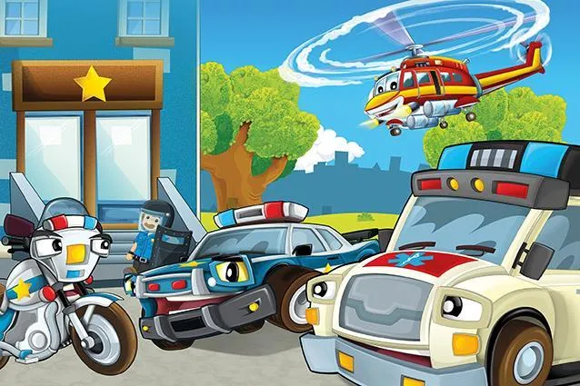 Puzzle en Bois - Équipe de Secours