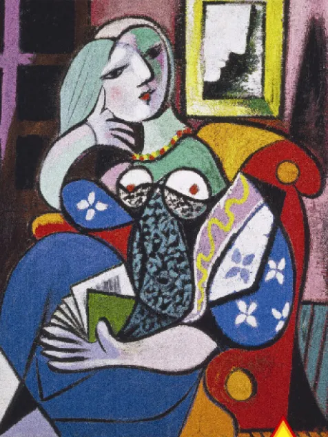 Picasso : Femme au livre