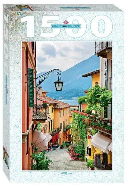 Street view in Bellagio and lake Como, Italy
