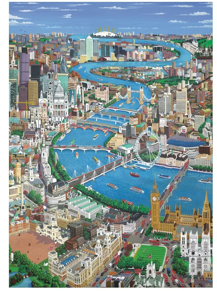 Puzzle en Bois - London - The Thames