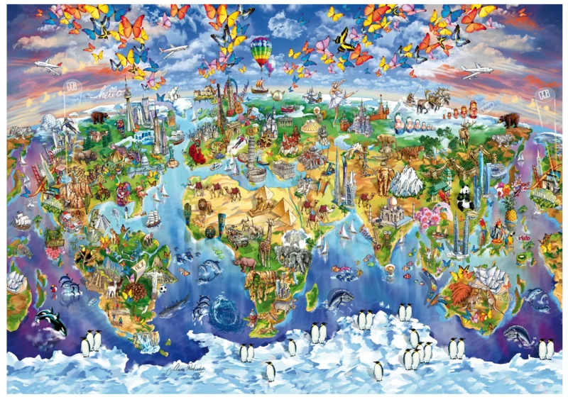 Puzzle en Bois - World Wonders