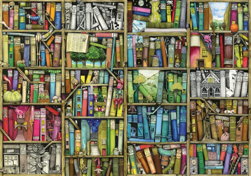 Puzzle en Bois - Colin Thompson : Bibliothèque Magique