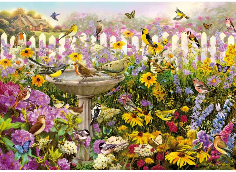 Puzzle en Bois - Greg Giordano : Bird Bath Bonanza