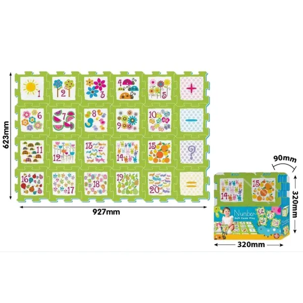 Tapis de Puzzle en Mousse pour Bébé à partir de 10 mois