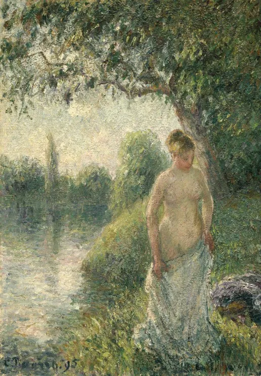 Pissarro Camille : La baigneuse, 1895