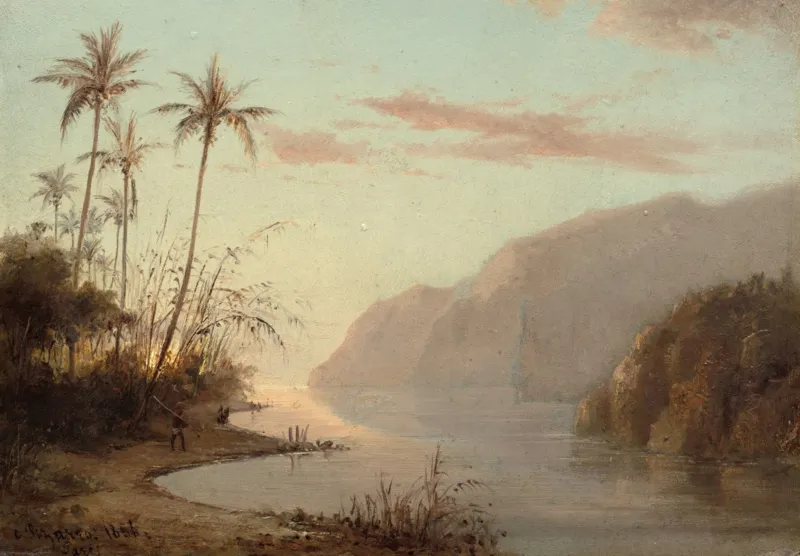 Camille Pissarro : Creek in St. Thomas, Virgin Islands, 1856