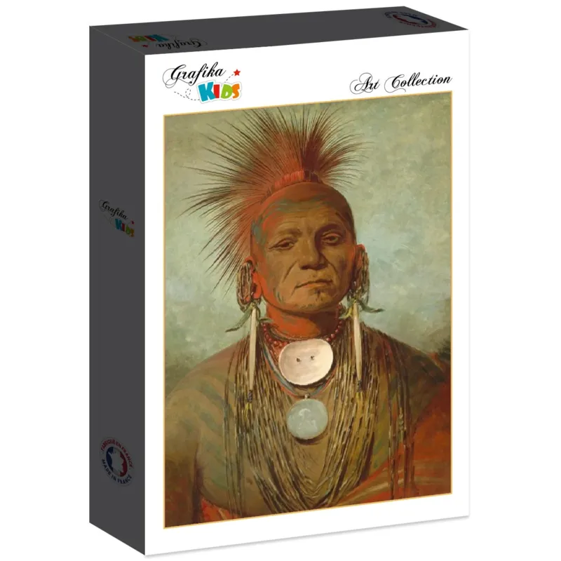 George Catlin : See-non-ty-a, Homme Medecine de l'Iowa Medicine Man, 1844-1845