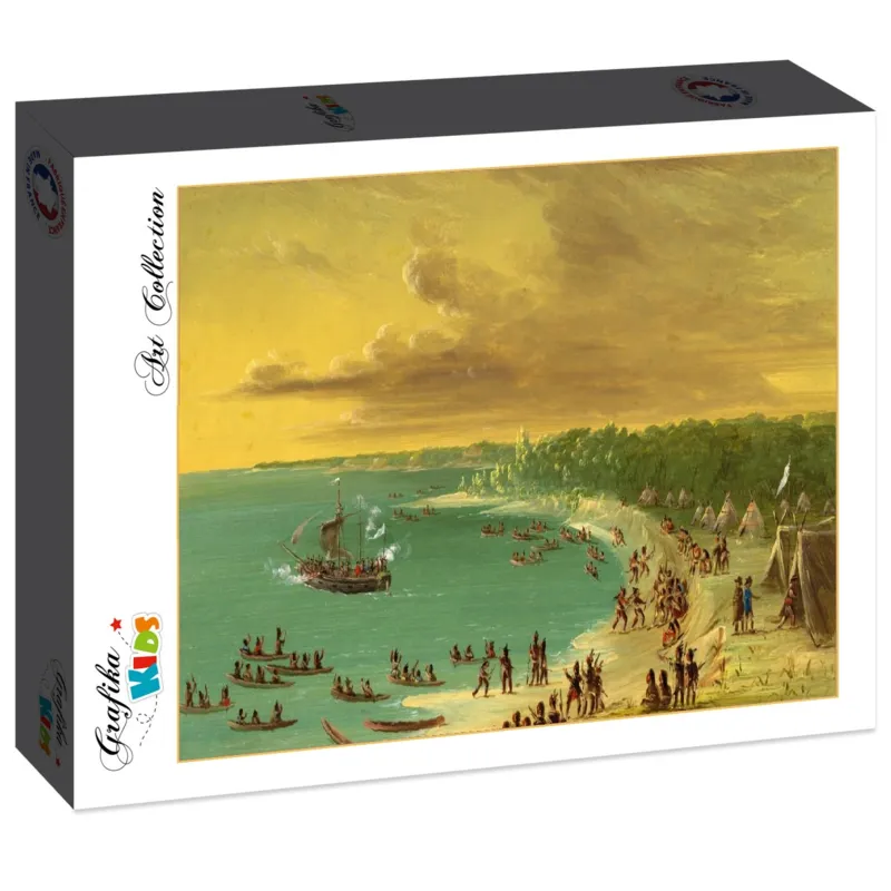 George Catlin: First Sailing of the Griffin on Lake Erie. August 7, 1679, 1847-1848