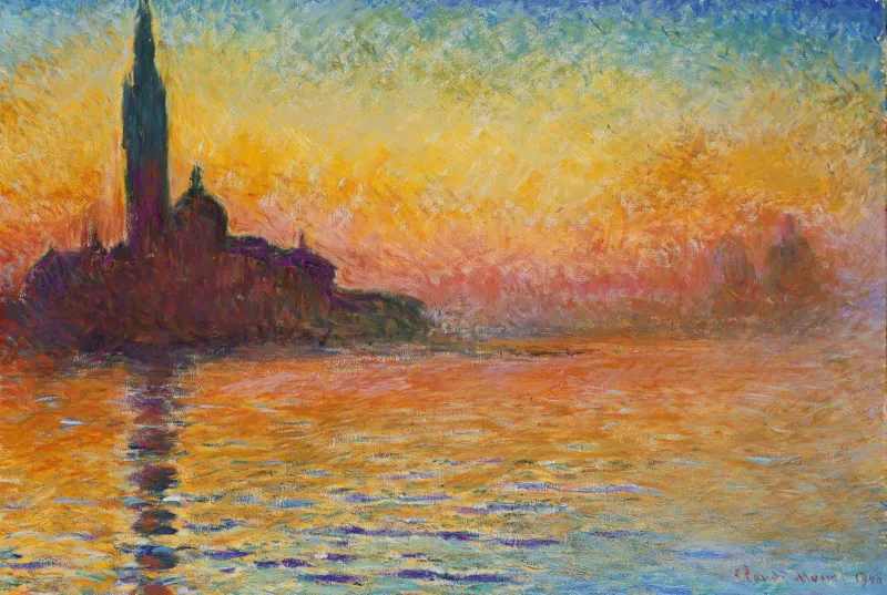 Claude Monet : Saint-Georges-Majeur au Crépuscule, 1908
