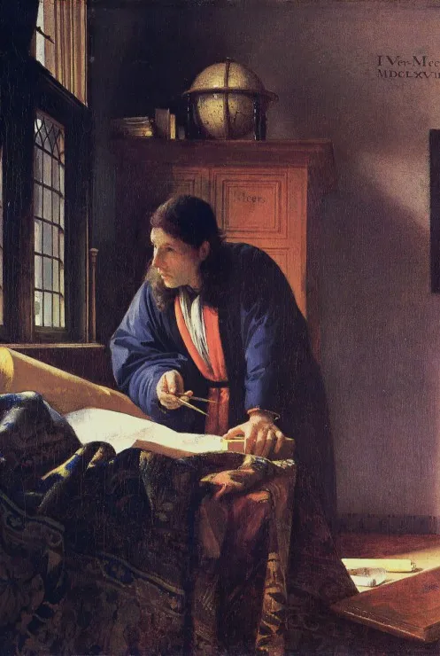 Vermeer Johannes: Le Géographe, 1668-1669