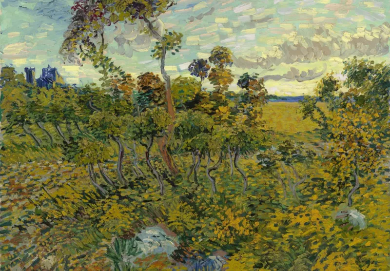 Van Gogh Vincent : Coucher de Soleil à Montmajour, 1888