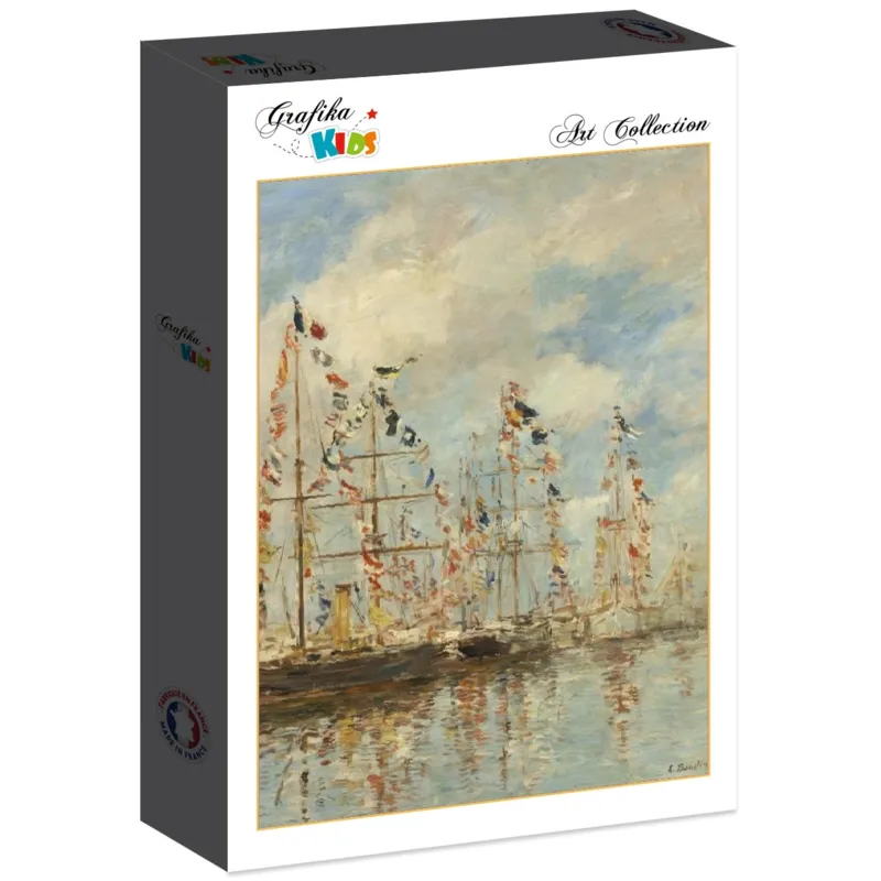 Eugène Boudin - Bassin de Yacht à Trouville, Deauville, 1895/1896