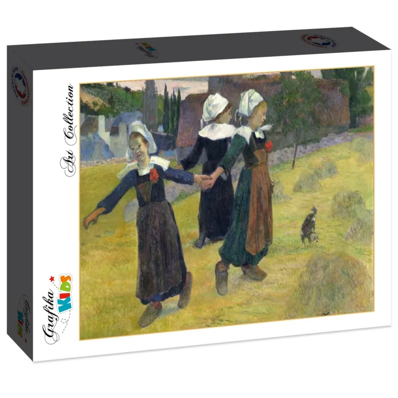Gauguin Paul : Danse Bretonne des Filles à Pont Aven, 1888