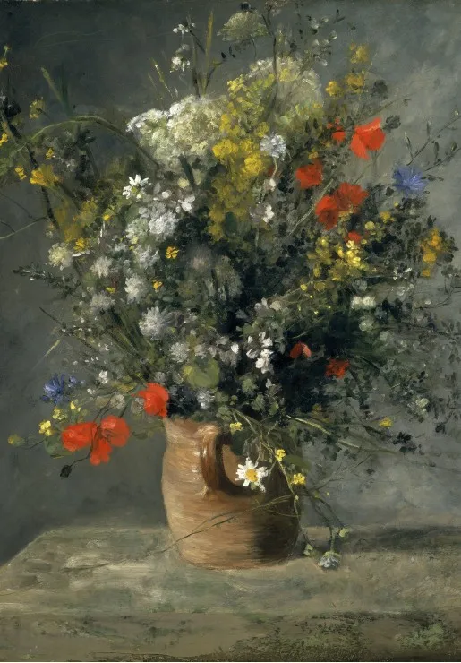 Auguste Renoir : Fleurs dans un Vase, 1866