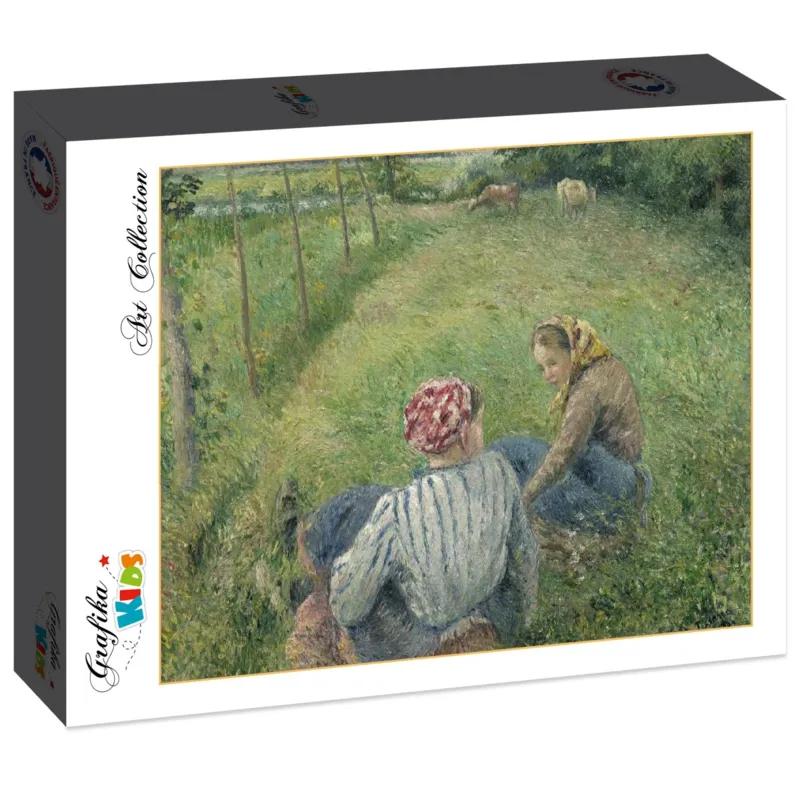 Camille Pissarro : Jeunes Paysannes se Reposant dans les Champs Près de Pontoise, 1882