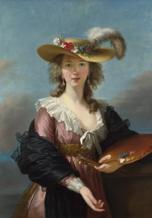 Elisabeth Vigée-Lebrun : Autoportrait au Chapeau de Paille, 1782