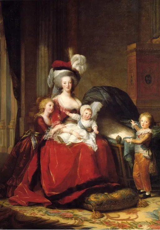 Louise-Élisabeth Vigee le Brun : Marie Antoinette et ses enfants, 1787