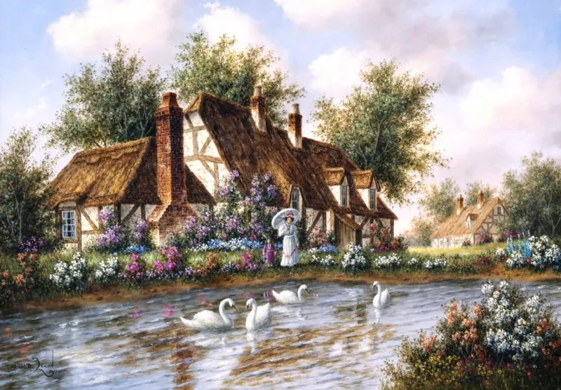 Dennis Lewan - Admiring The Swans