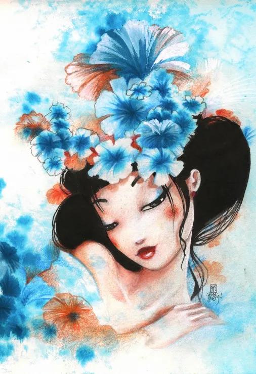 Pièces XXL - Misstigri : Blue Flowers