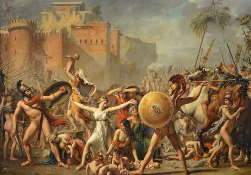 Jacques-Louis David: The Intervention of the Sabine Women, 1799