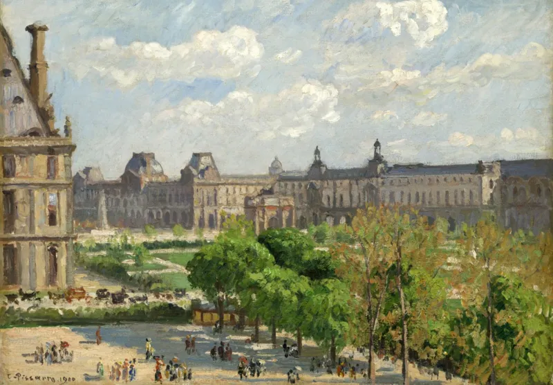 Camille Pissarro : Place du Carrousel, Paris, 1900