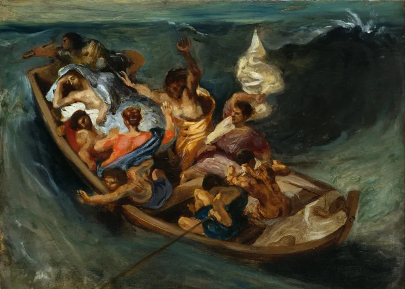 Pièces Magnétiques - Delacroix Eugène : Christ sur la Mer de Galilée, 1841