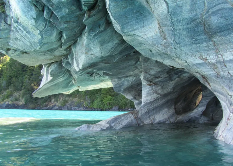 Grotte de Marbre Bleu, Chili