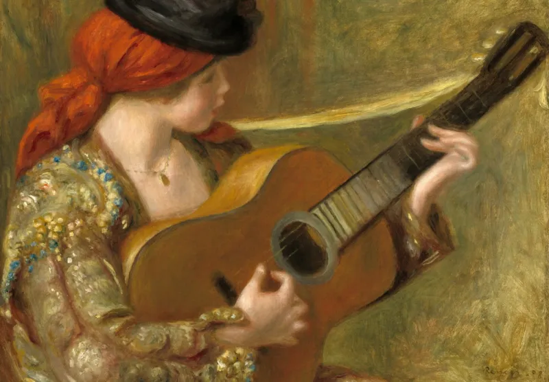 Auguste Renoir : Jeune Femme Espagnole avec une Guitare, 1898