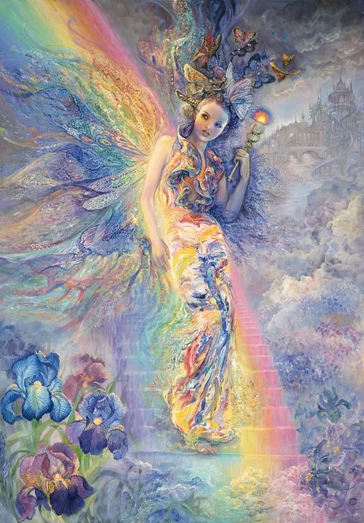 Josephine Wall - Iris, Keeper of the Rainbow