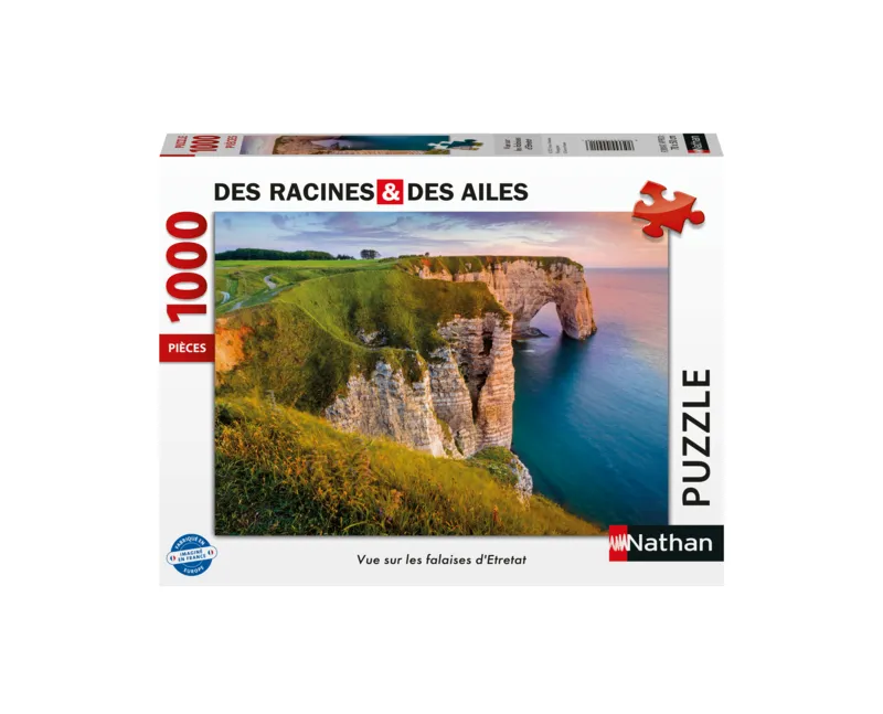 Wurzeln und Flügel - Blick auf die Klippen von Étretat