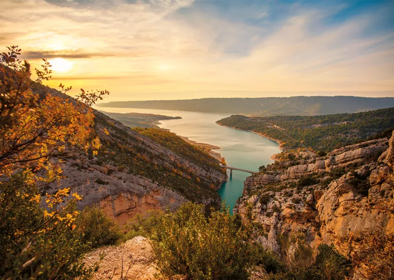 Collection Régions de France - Coucher du soleil sur les Gorges du Verdon