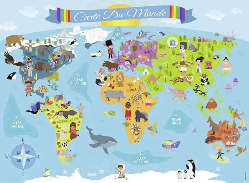 Pièces XXL - Carte du Monde