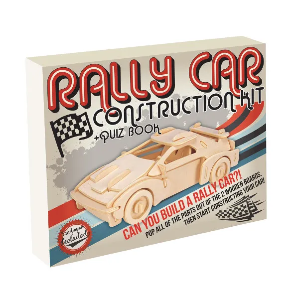 Puzzle 3D en Bois - Voiture de Rallye