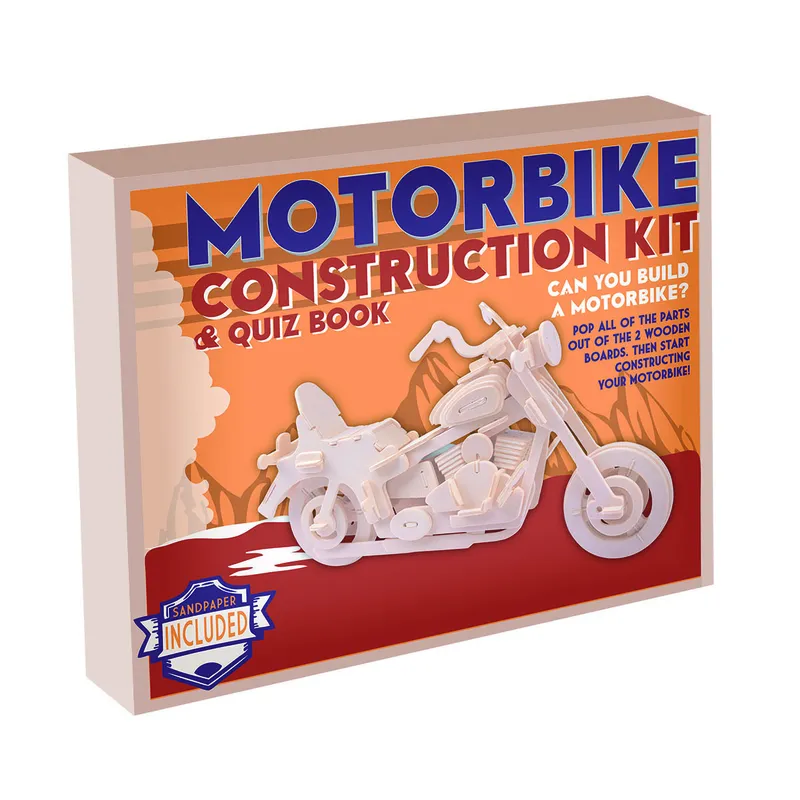 Puzzle 3D en Bois - Moto