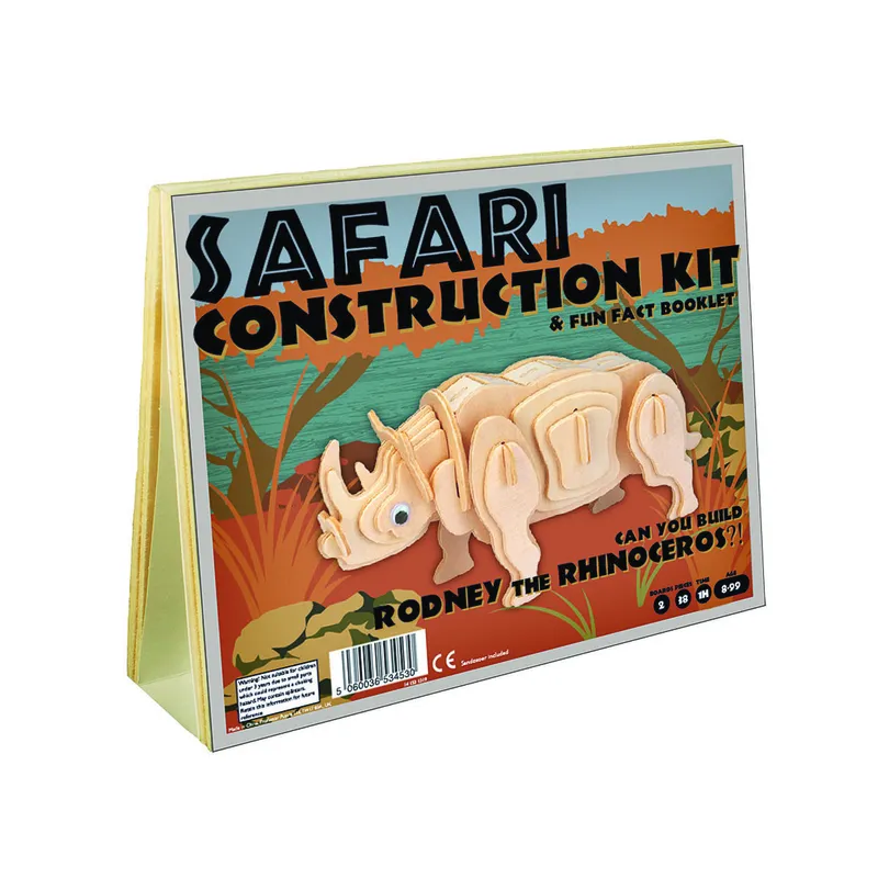 Puzzle 3D en Bois - Rodney le Rhinocéros