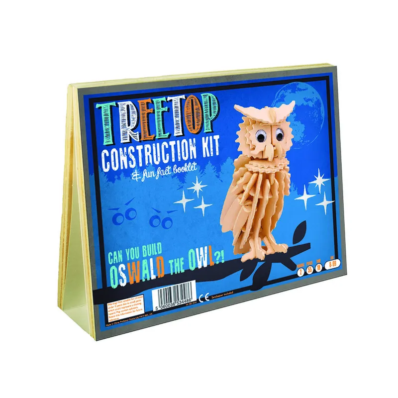 Puzzle 3D en Bois - Oswald le Hibou