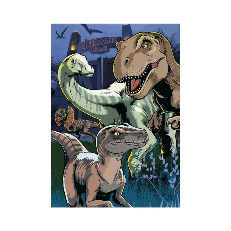 Pièces XXL - Jurassic World - Puzzle Neon