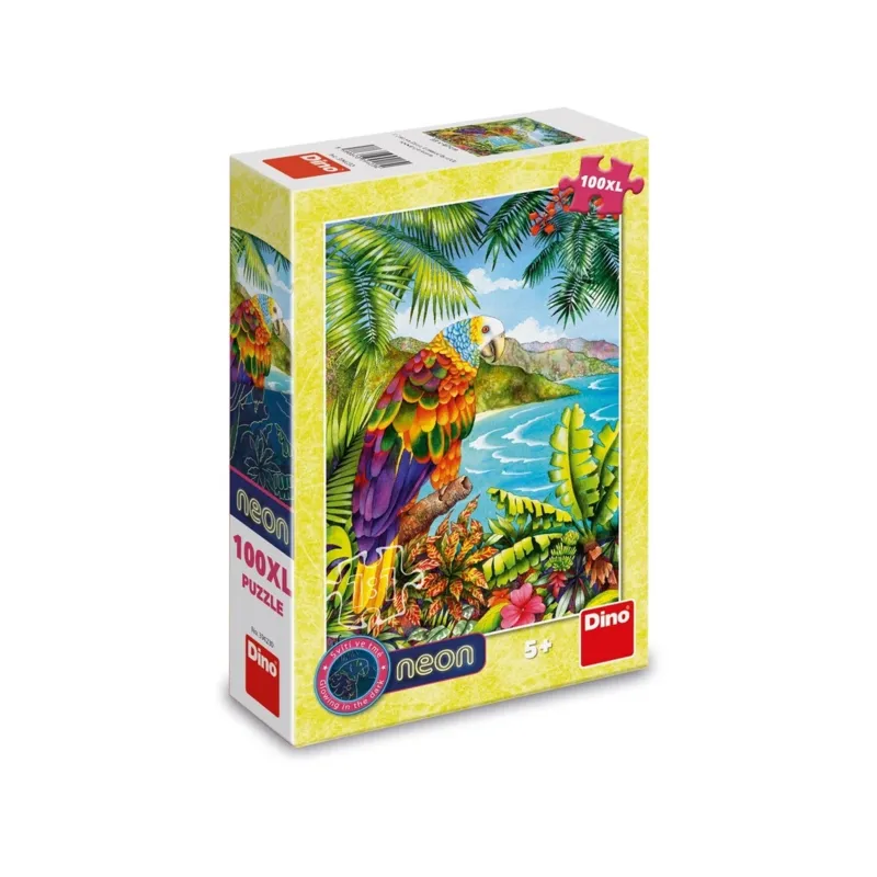 Perroquet dans la Jungle - Puzzle Neon