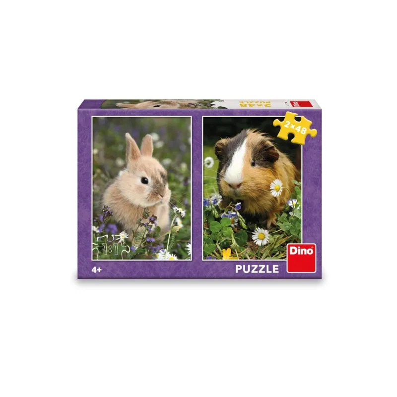 2 Puzzles - Lapin et Cochon d'Inde