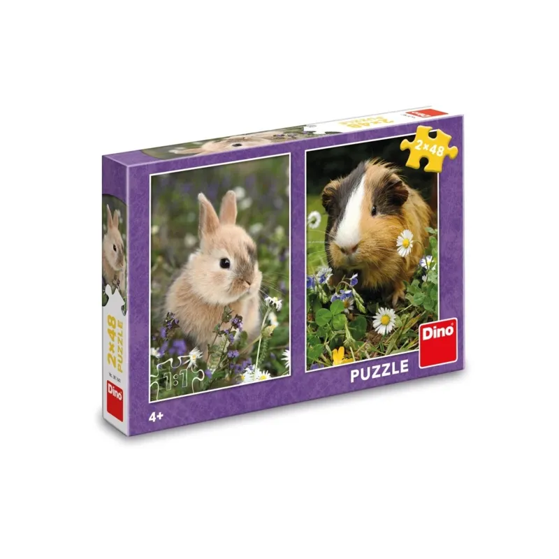 2 Puzzles - Lapin et Cochon d'Inde