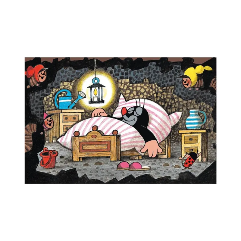 Mini Puzzle - La Petite Taupe : Au Lit