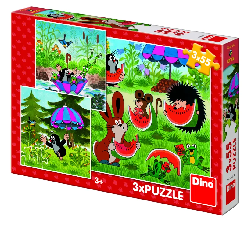 3 Puzzles - Petite Taupe et le Parapluie