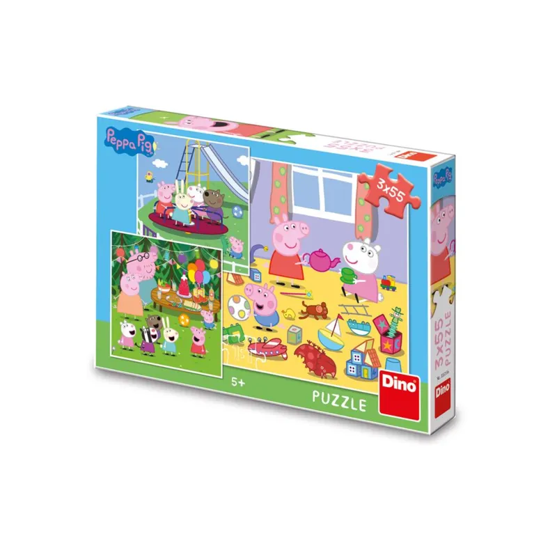 3 Puzzles - Peppa Pig en Vacances