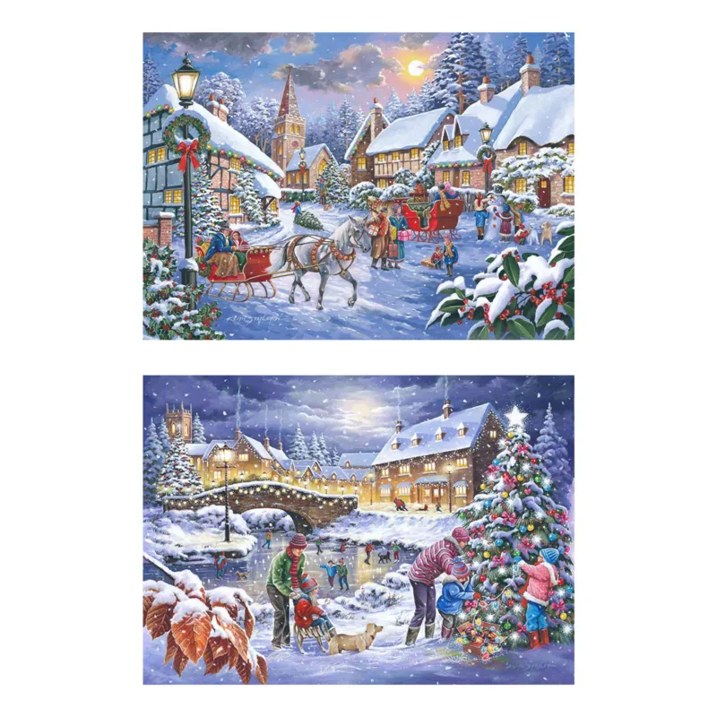2 Puzzles - Pièces XXL - Christmas Is Coming