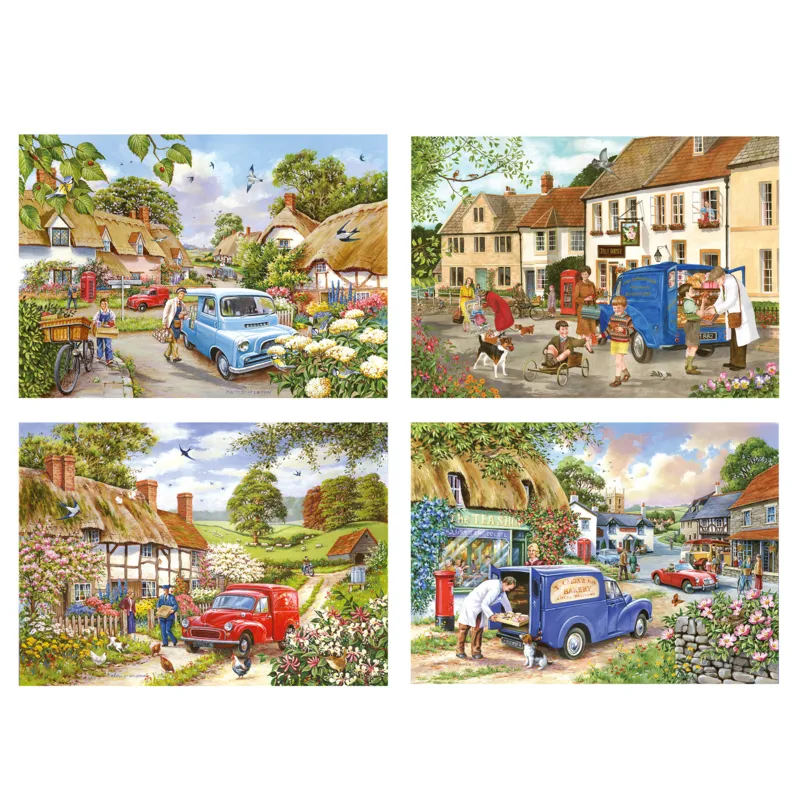 4 Puzzles - La Vie au Village