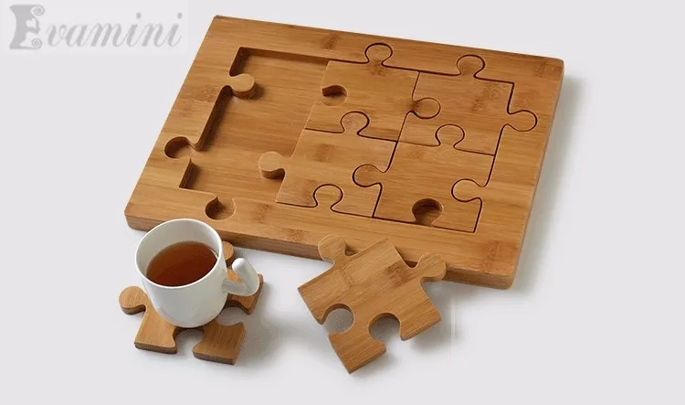 Dessous de Plat et 6 Dessous de Verre - Bamboo