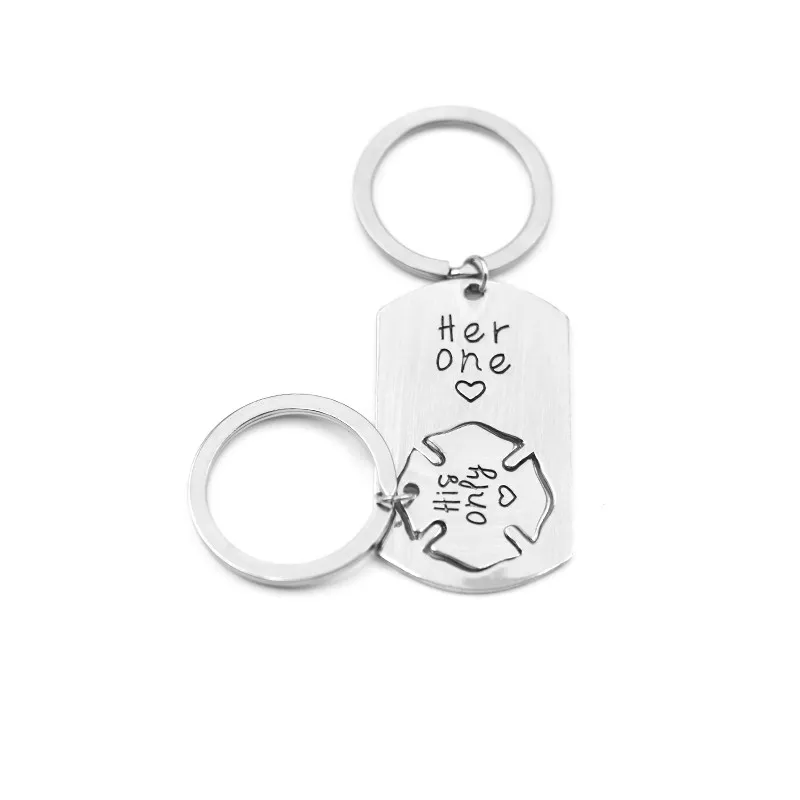 2 Porte-clés - His Only - Her One