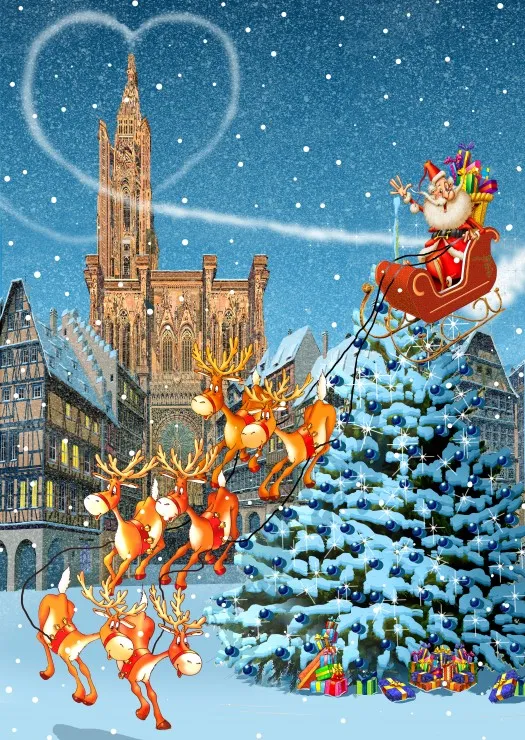 François Ruyer - Cathédrale de Strasbourg à Noël