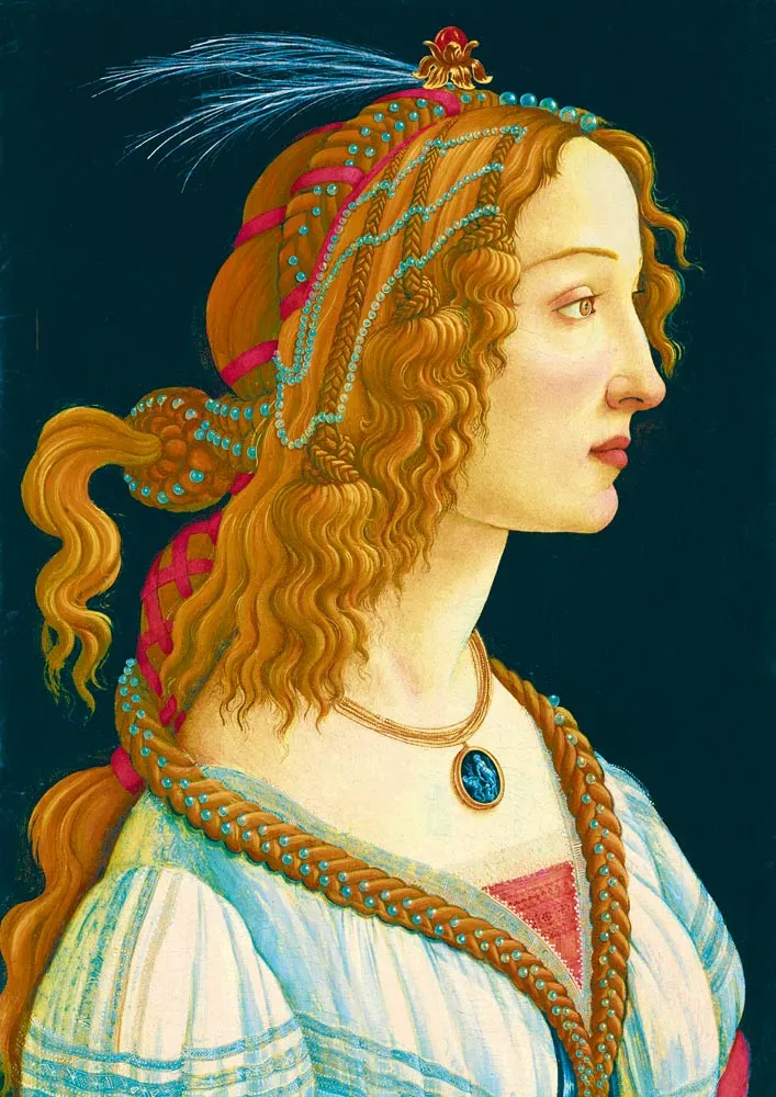 Sandro Botticelli - Idealized Portrait of a Lady, 1480