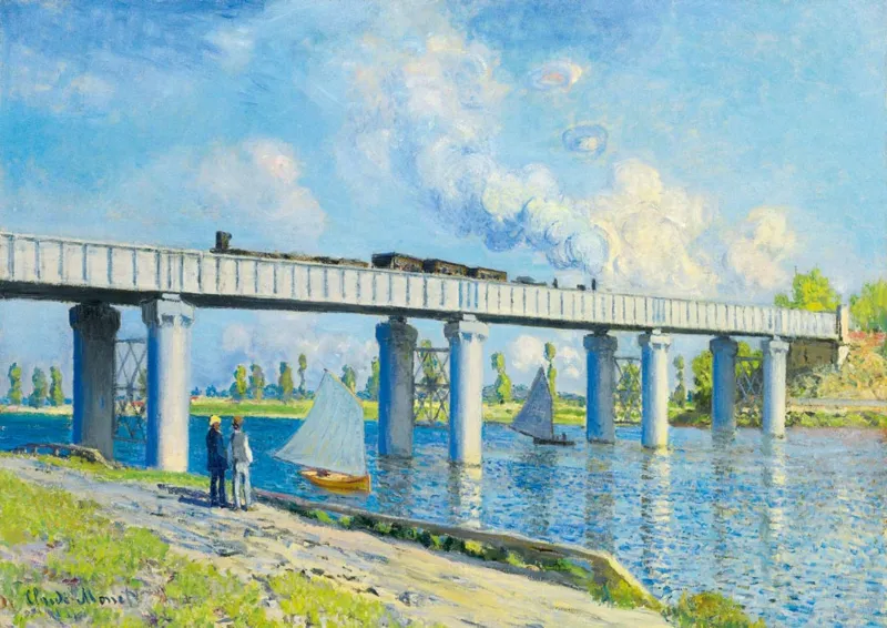 Claude Monet -Railway Bridge at Argenteuil, 1873